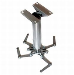 потолочное крепление Универсальное  для проекторов весом до 100 кг, 1150-1650 мм, серебристое, пр-во